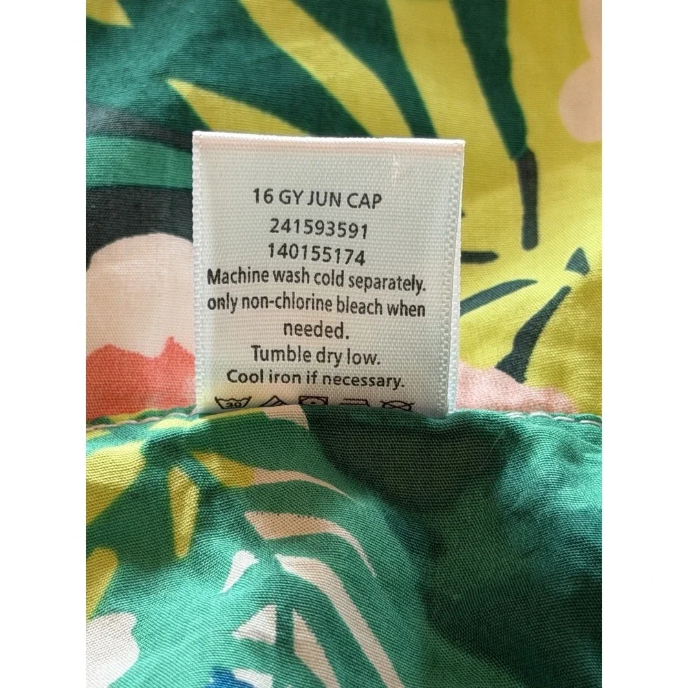 Gymboree Sunny Safari Tropical Midi Summer Sundress Sz 5 & Sunhat Sz M